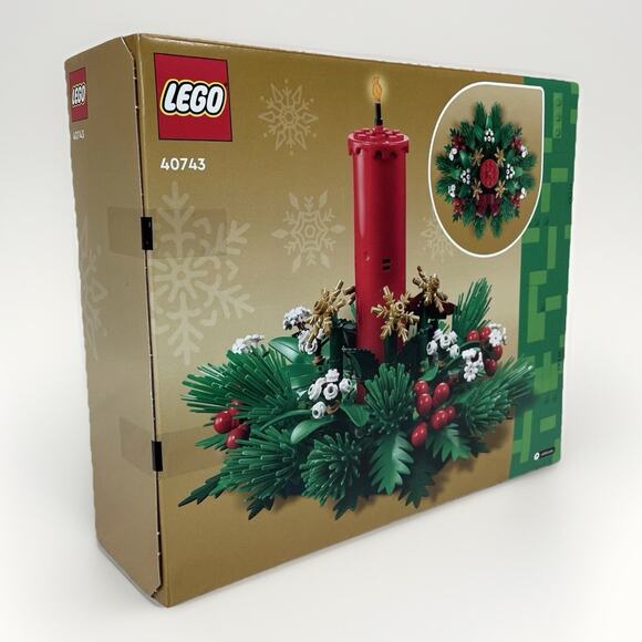 Lego Christmas Table Decoration 40743 New factory sealed Red Candle Holiday - Picture 3 of 6